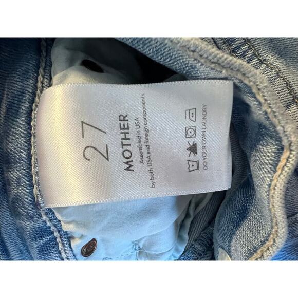 Mother Jeans size 27 Butterfly button The stunner Ankle Fray light wash - Picture 11 of 11